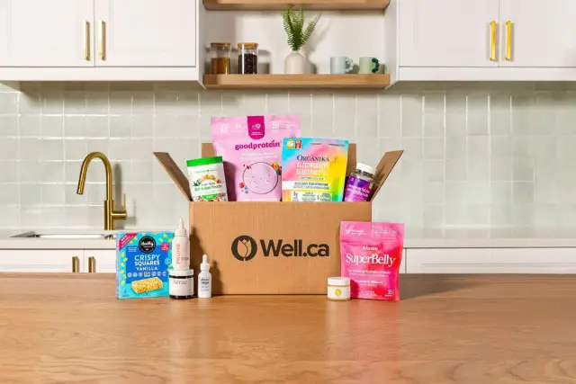 Well.ca Canadian wellness box with natural Canadian health and clean beauty essentials
